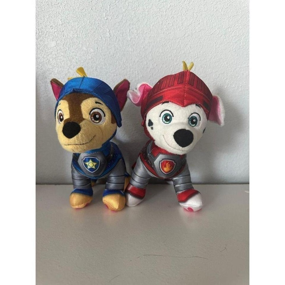 Nickelodeon Paw Patrol Knight Pup Plush Set‎ Chase Marshall Knight Armor Toy